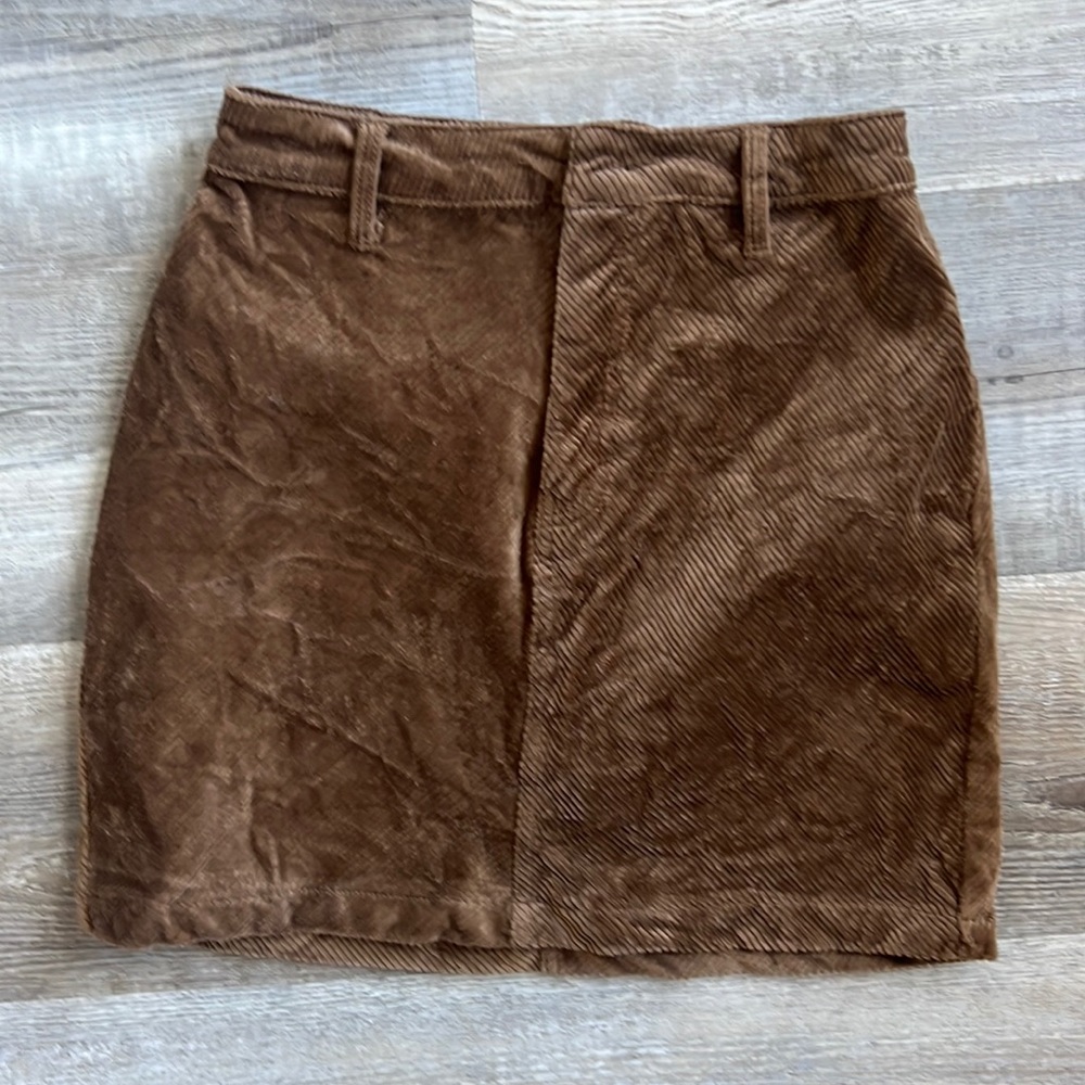 Corduroy Mini Skirt